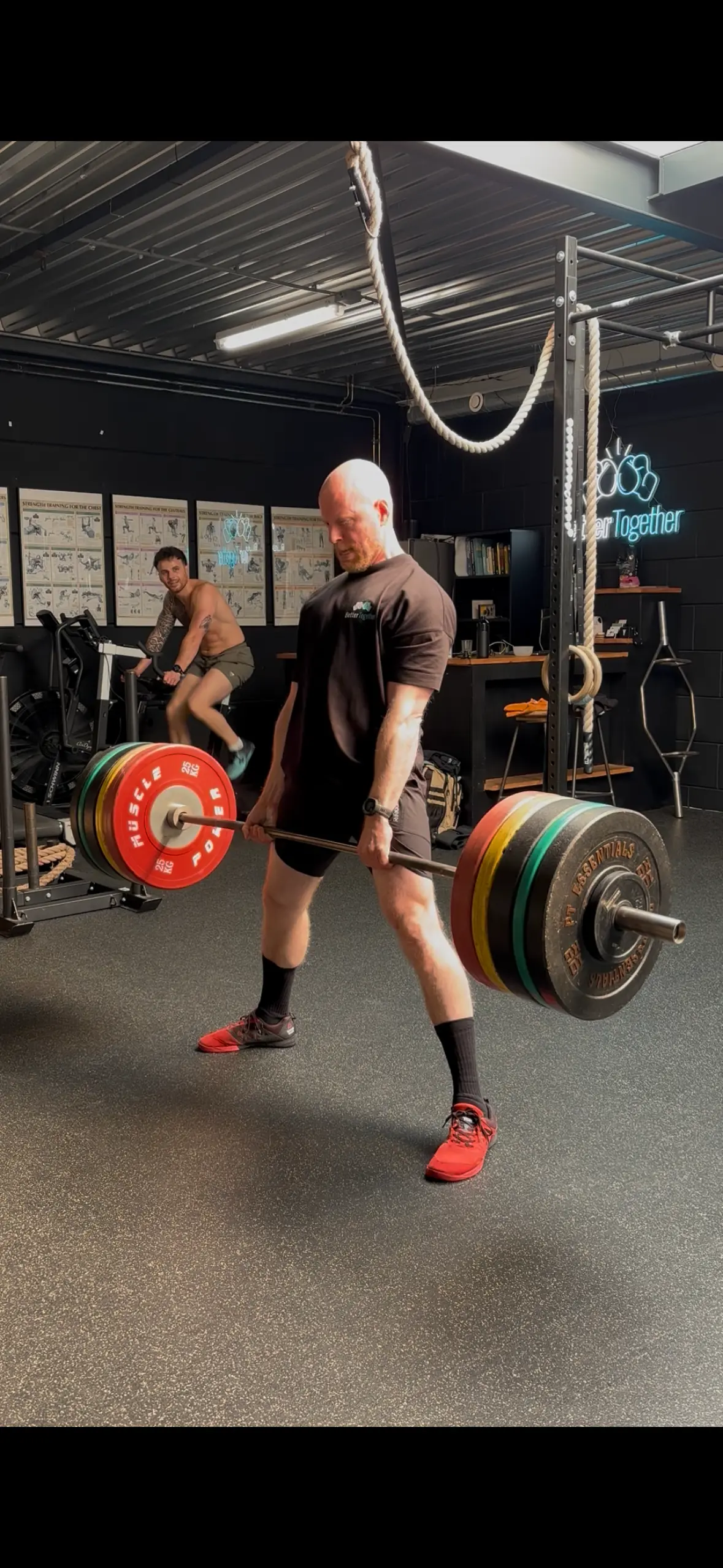 Frank doet een zware deadlift
