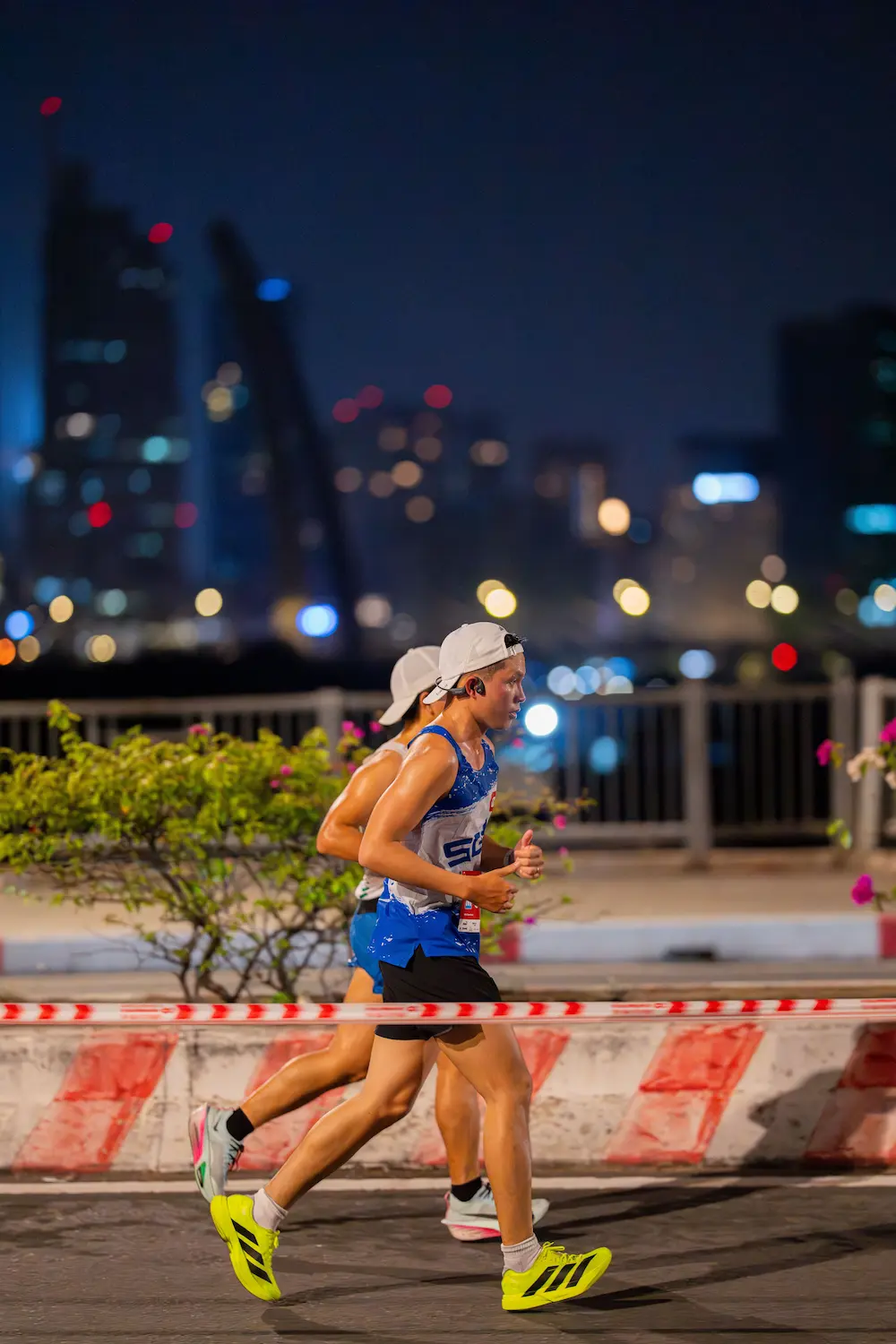 Twee mannen aan het hardlopen